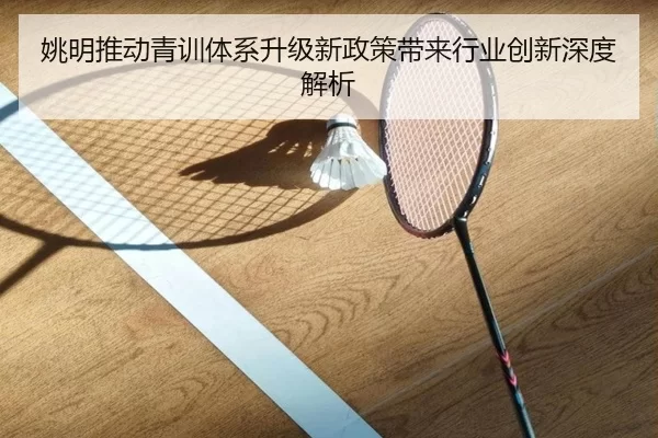 姚明推动青训体系升级新政策带来行业创新深度解析